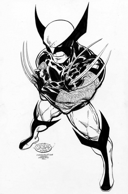 2008 John Byrne Wolverine Commission Comic Art